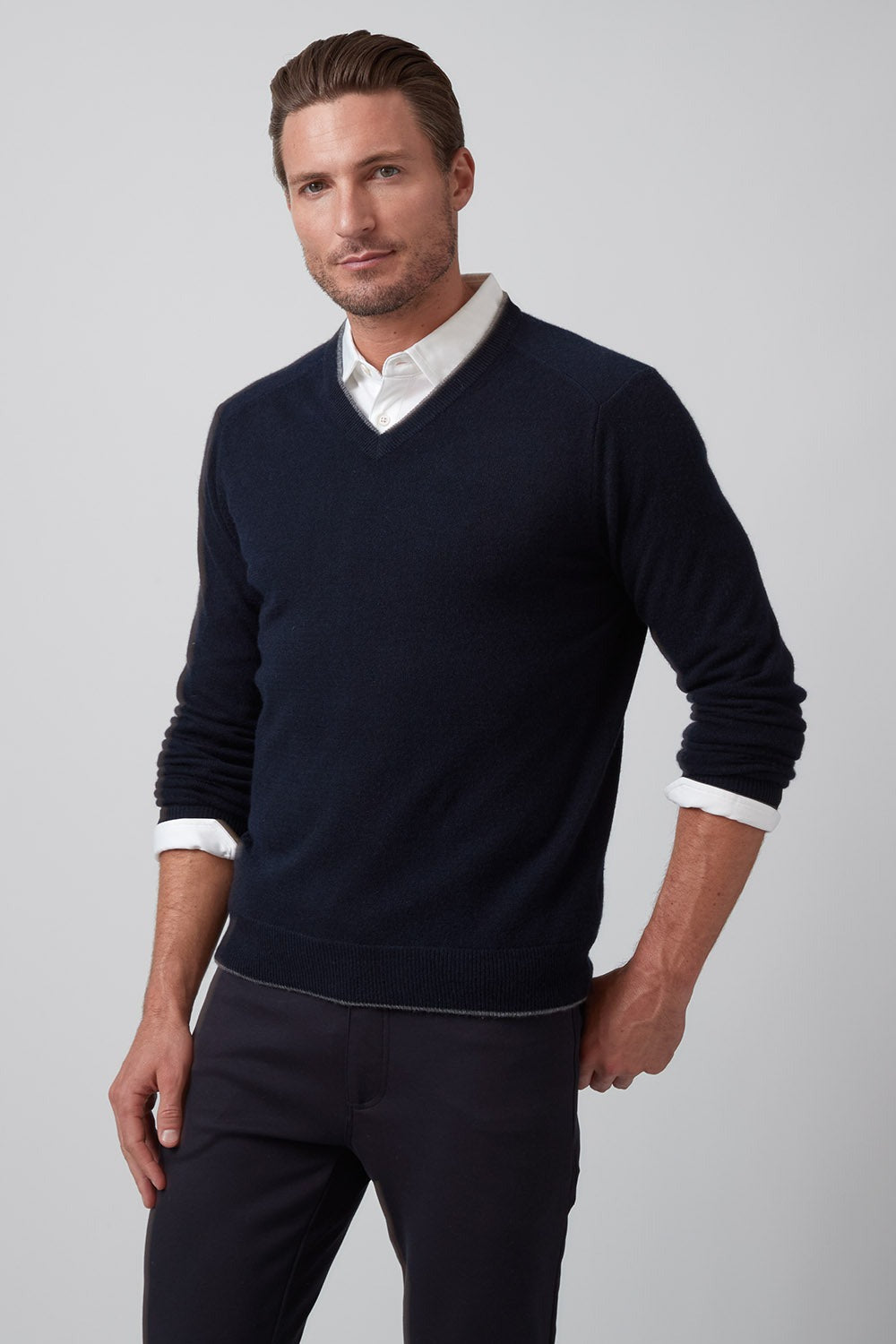 Raffi Garrett V-Neck Cashmere Sweater