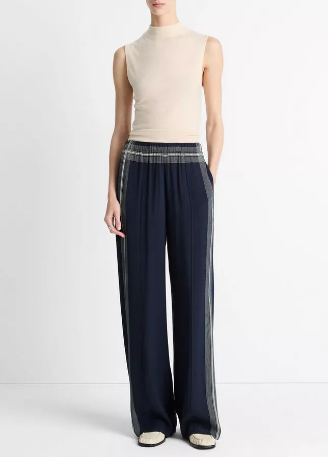 Vince Handkerchief-Stripe Pull-On Pant