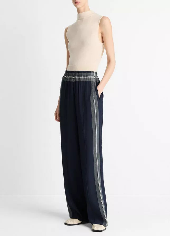 Vince Handkerchief-Stripe Pull-On Pant