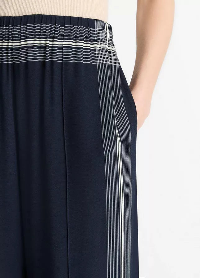 Vince Handkerchief-Stripe Pull-On Pant