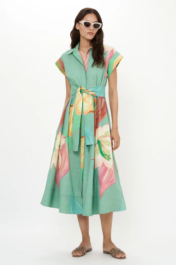 Oliphant Belted Shirt Dress