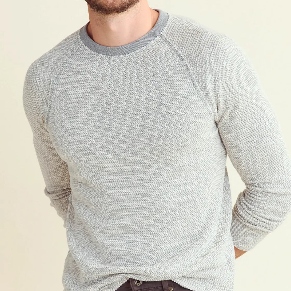 Billy Reid Long Sleeve Tuck Terry Crew