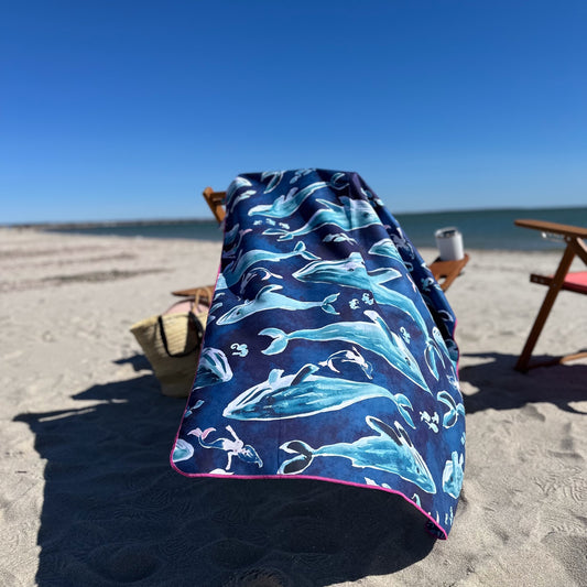 The Cape Cod Towel Company Whale Song Beach Towel