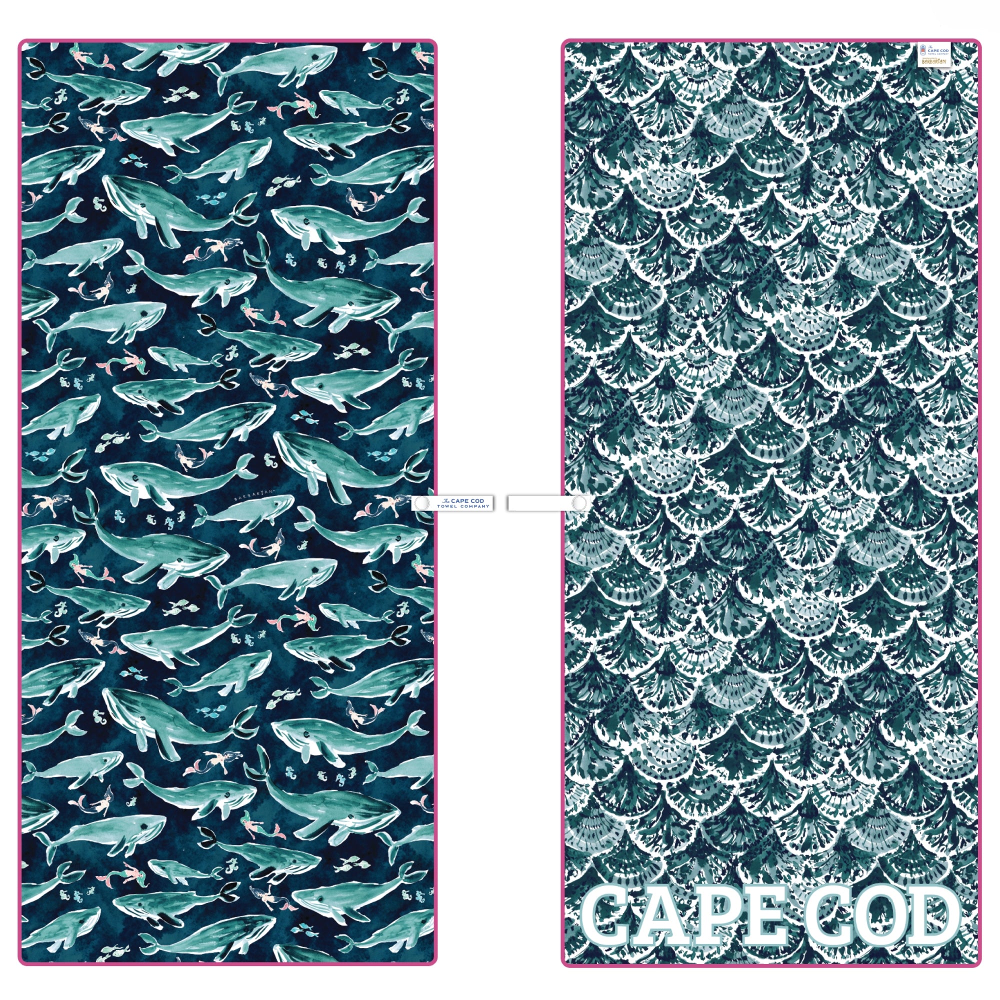 The Cape Cod Towel Company Whale Song Beach Towel