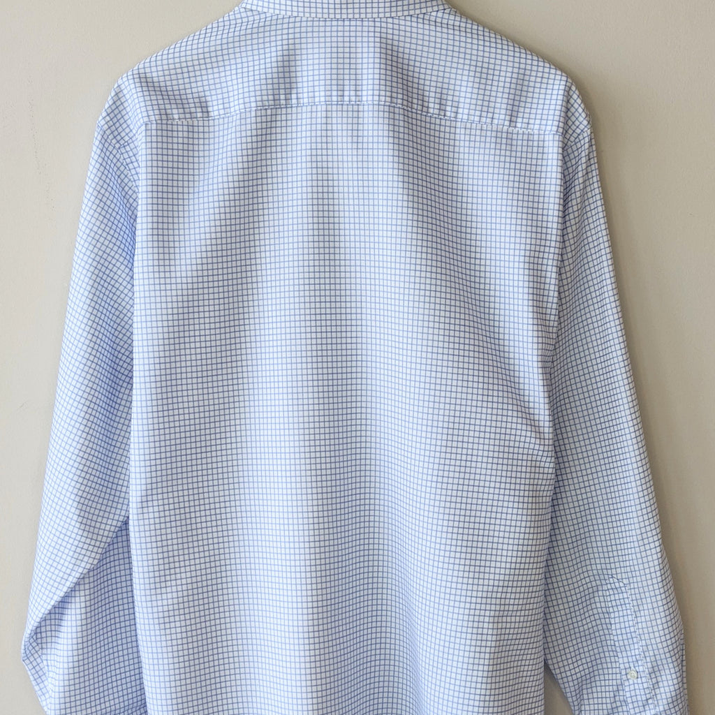 Chatham Chino Grid Check Grosgrain Shirt