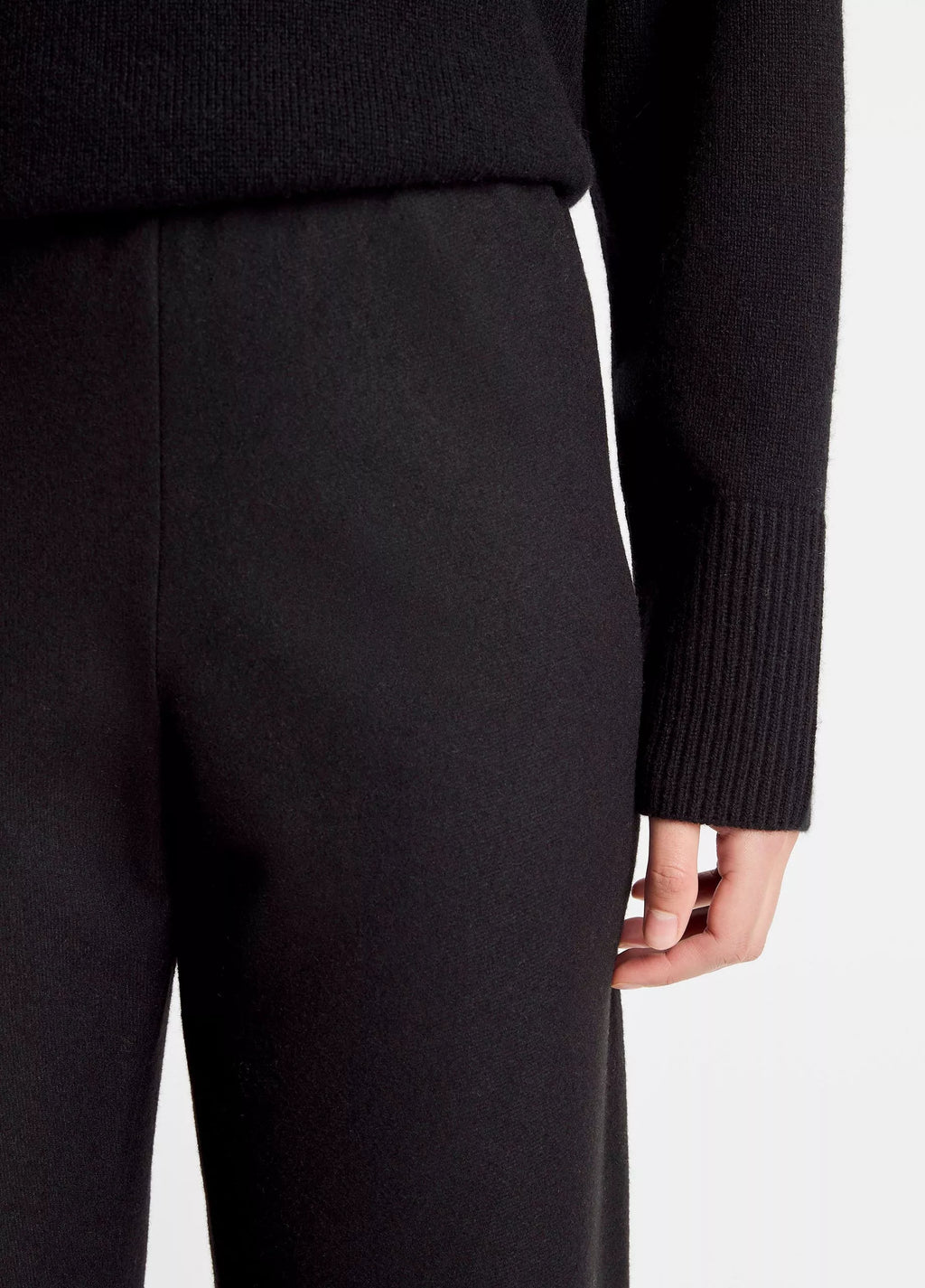 Vince  Italian Wool-Blend High-Waist Bias Pant