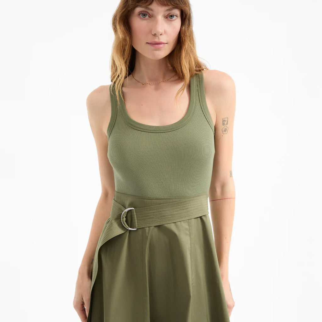 Veronica Beard Ennis Belted Midi Dress
