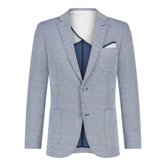 Blue Industry Waffle Blazer
