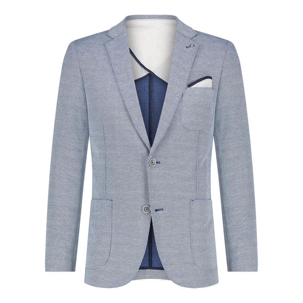 Blue Industry Waffle Blazer