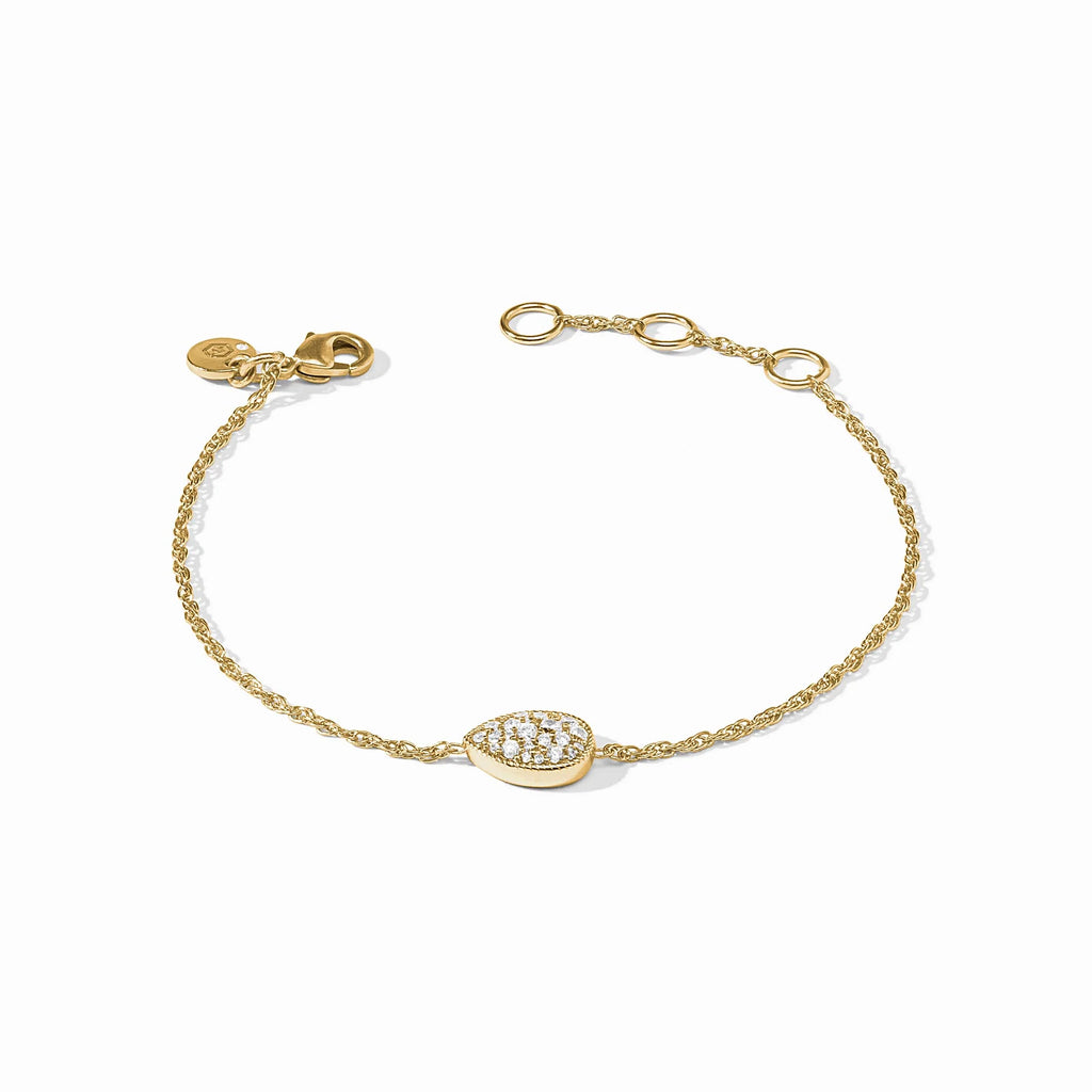 Julie Vos Pavé Teardrop Delicate Bracelet