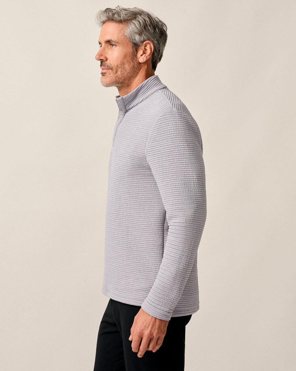 Johnnie-O Benjy Heathered Henley Pullover