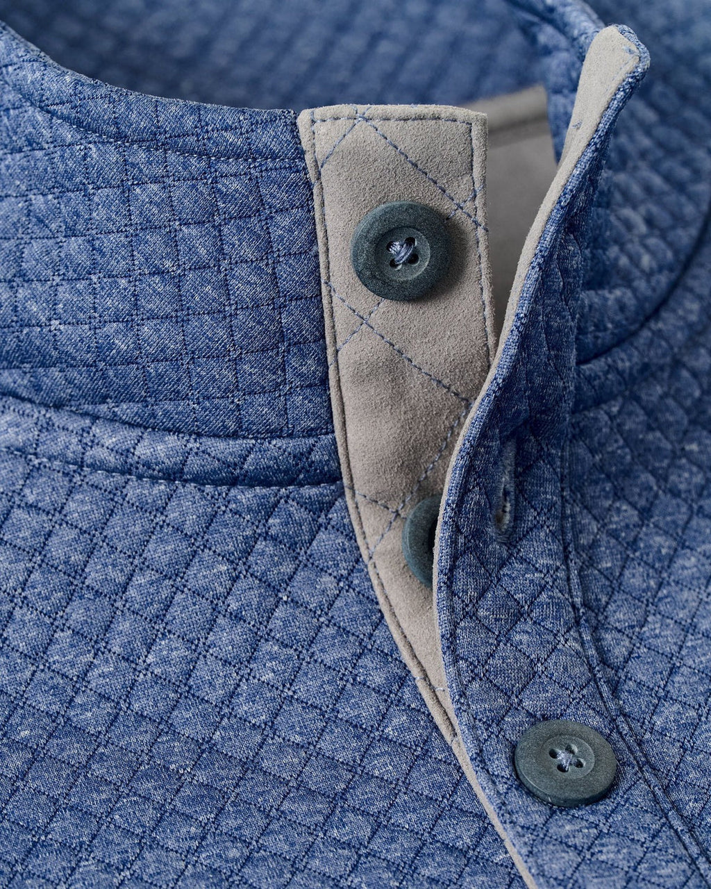 Johnnie-O Rockwells Diamond-Quilted Henley Pullover