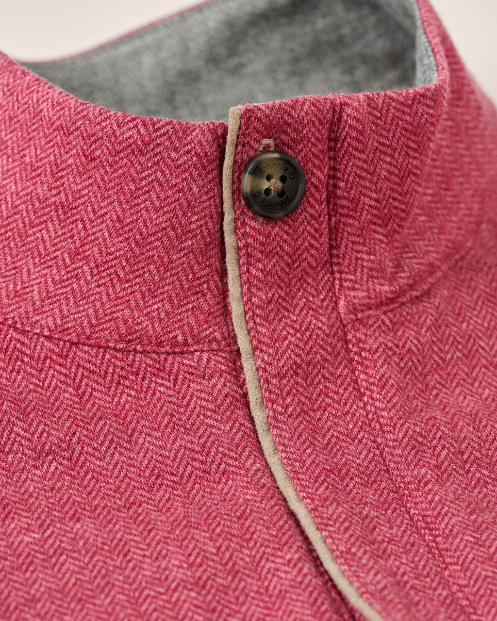 Johnnie-O Rubin Herringbone Cashmere Blend 1/4 Zip Pullover