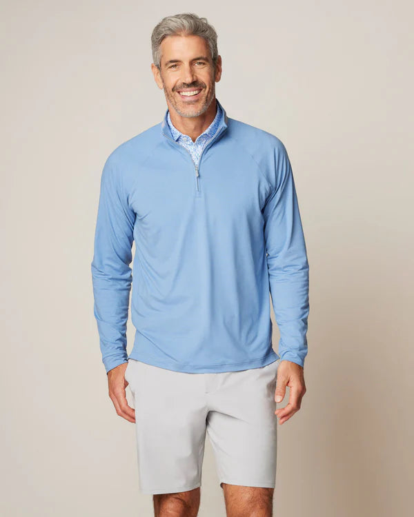 Johnnie-O Steffen Striped Performance 1/4 Zip Pullover