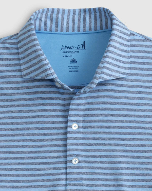 Johnnie-O Reese Striped Jersey Performance Polo
