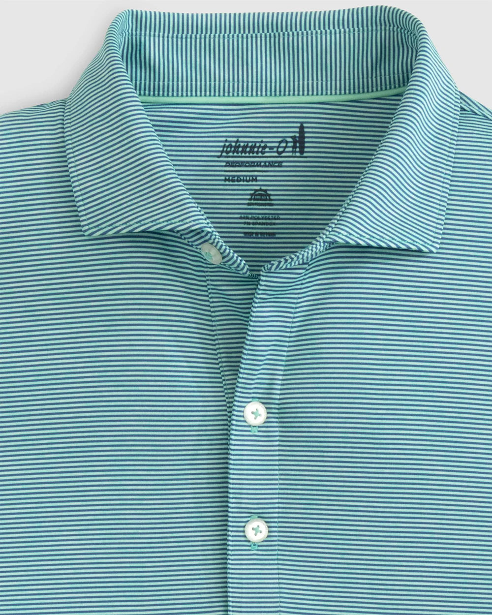 Johnnie-O Lyndonn Striped Jersey Performance Polo