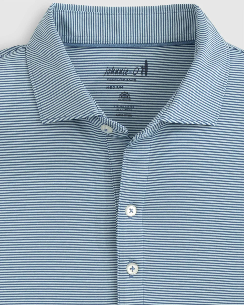 Johnnie-O Lyndonn Striped Jersey Performance Polo