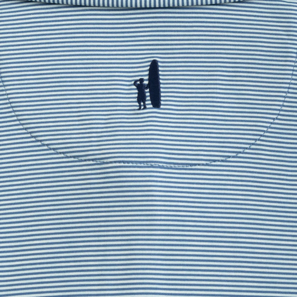 Johnnie-O Lyndonn Striped Jersey Performance Polo