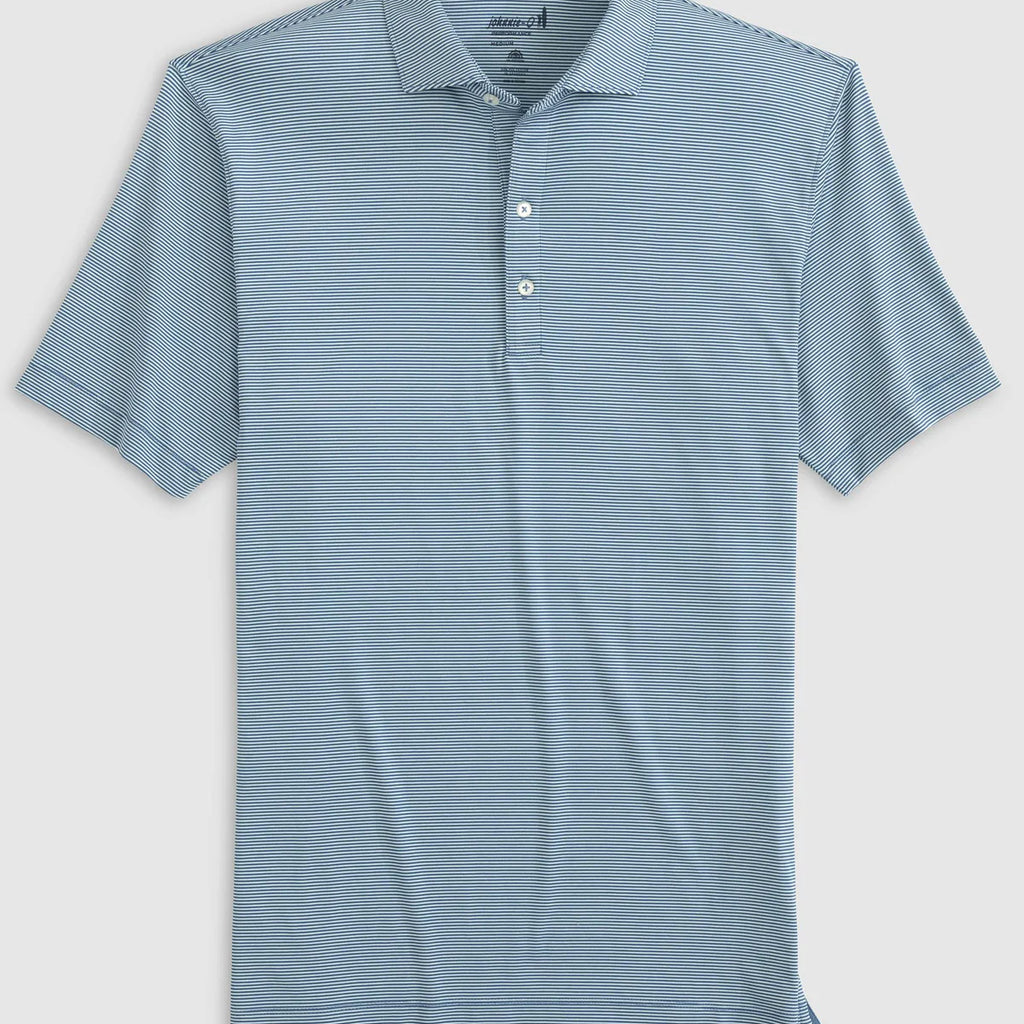 Johnnie-O Lyndonn Striped Jersey Performance Polo