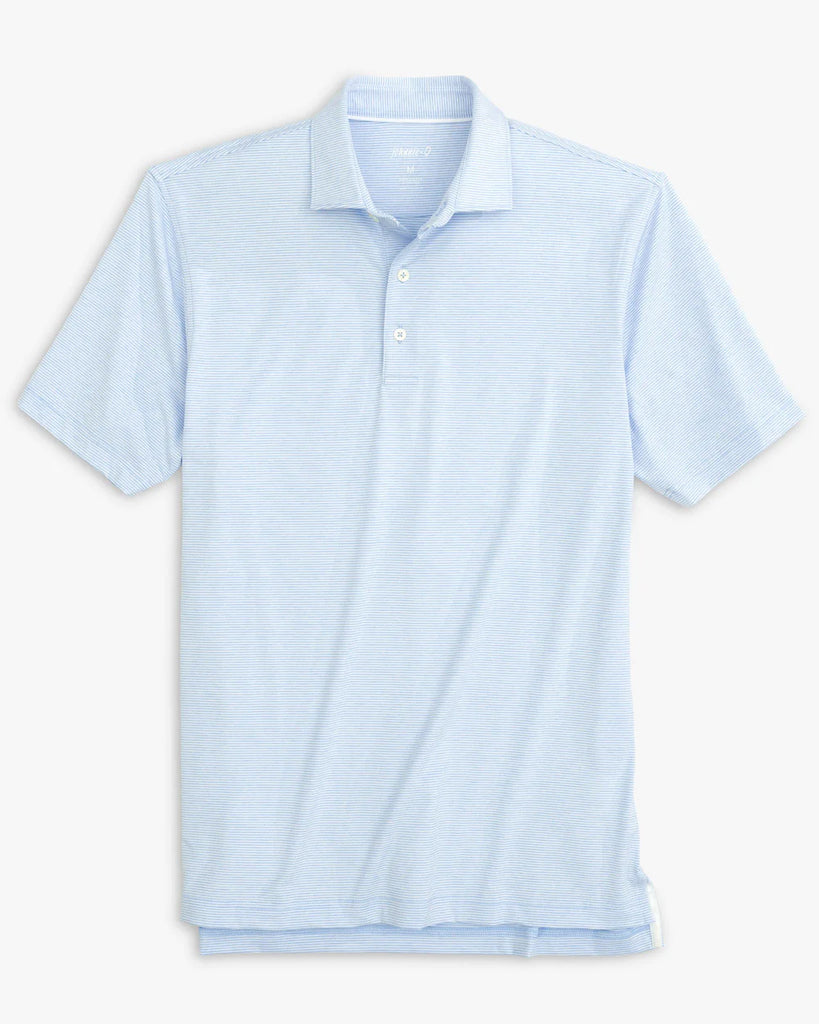 Johnnie-O Lyndonn Striped Jersey Performance Polo