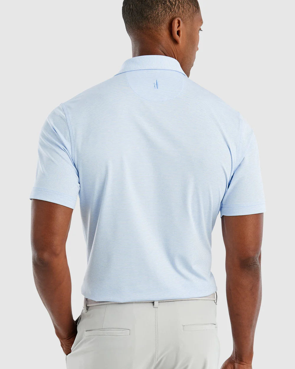 Johnnie-O Lyndonn Striped Jersey Performance Polo