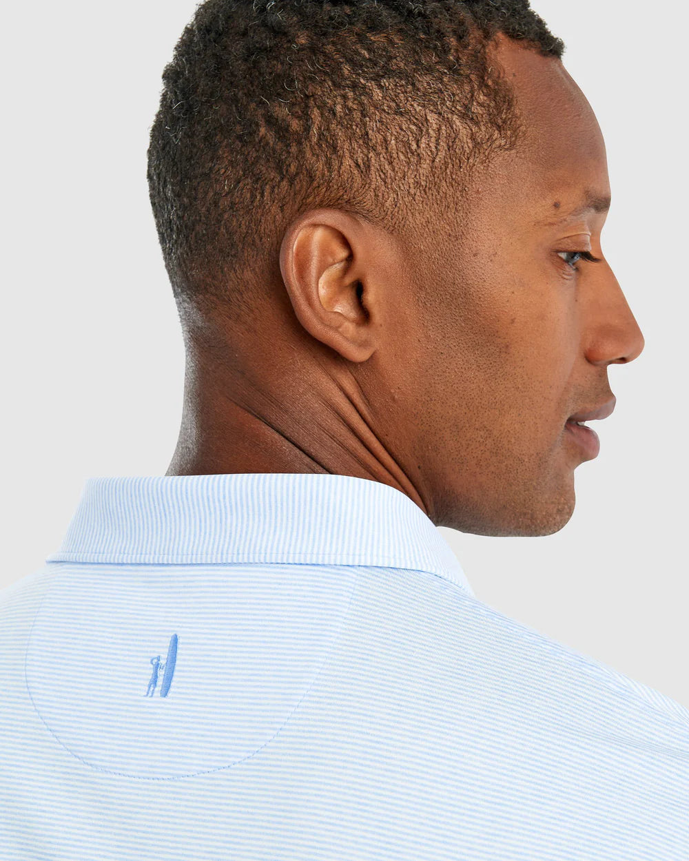 Johnnie-O Lyndonn Striped Jersey Performance Polo