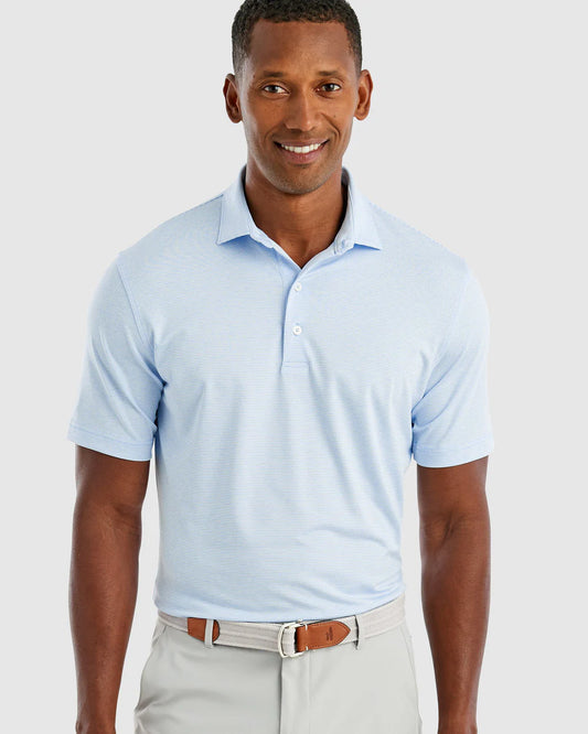 Johnnie-O Lyndonn Striped Jersey Performance Polo