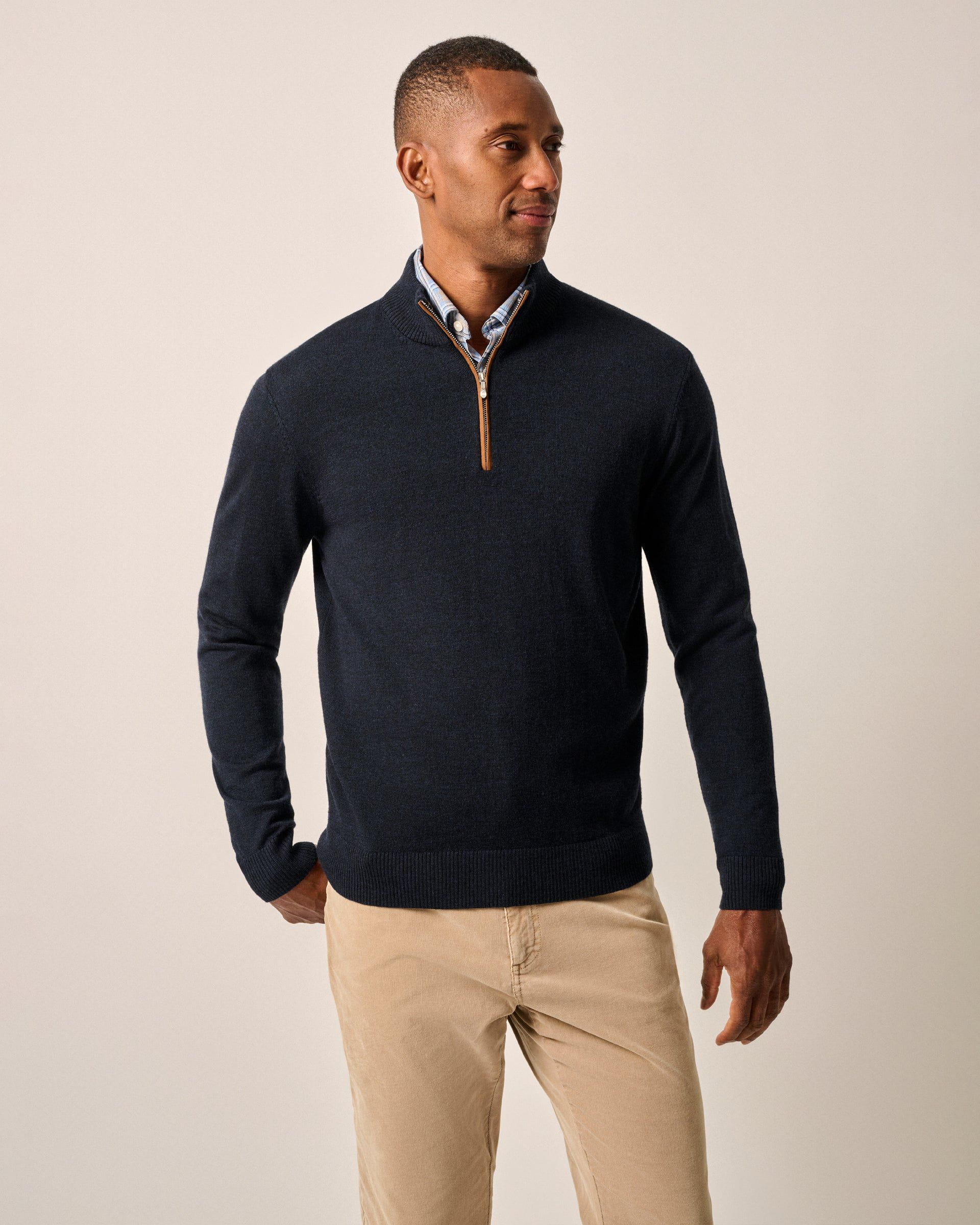 Johnnie-O Raynor Merino 1/4 Zip Sweater