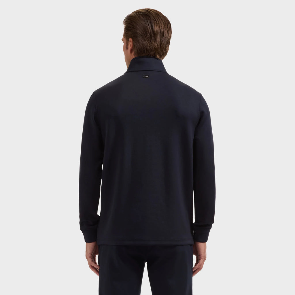 Bugatchi Soft Touch™ Geometric Jacquard Quarter-Zip