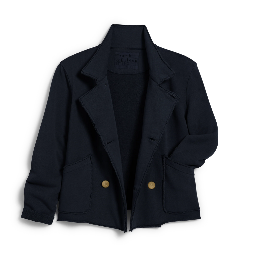 Frank & Eileen Mini Belfast Cropped Sweatshirt Peacoat