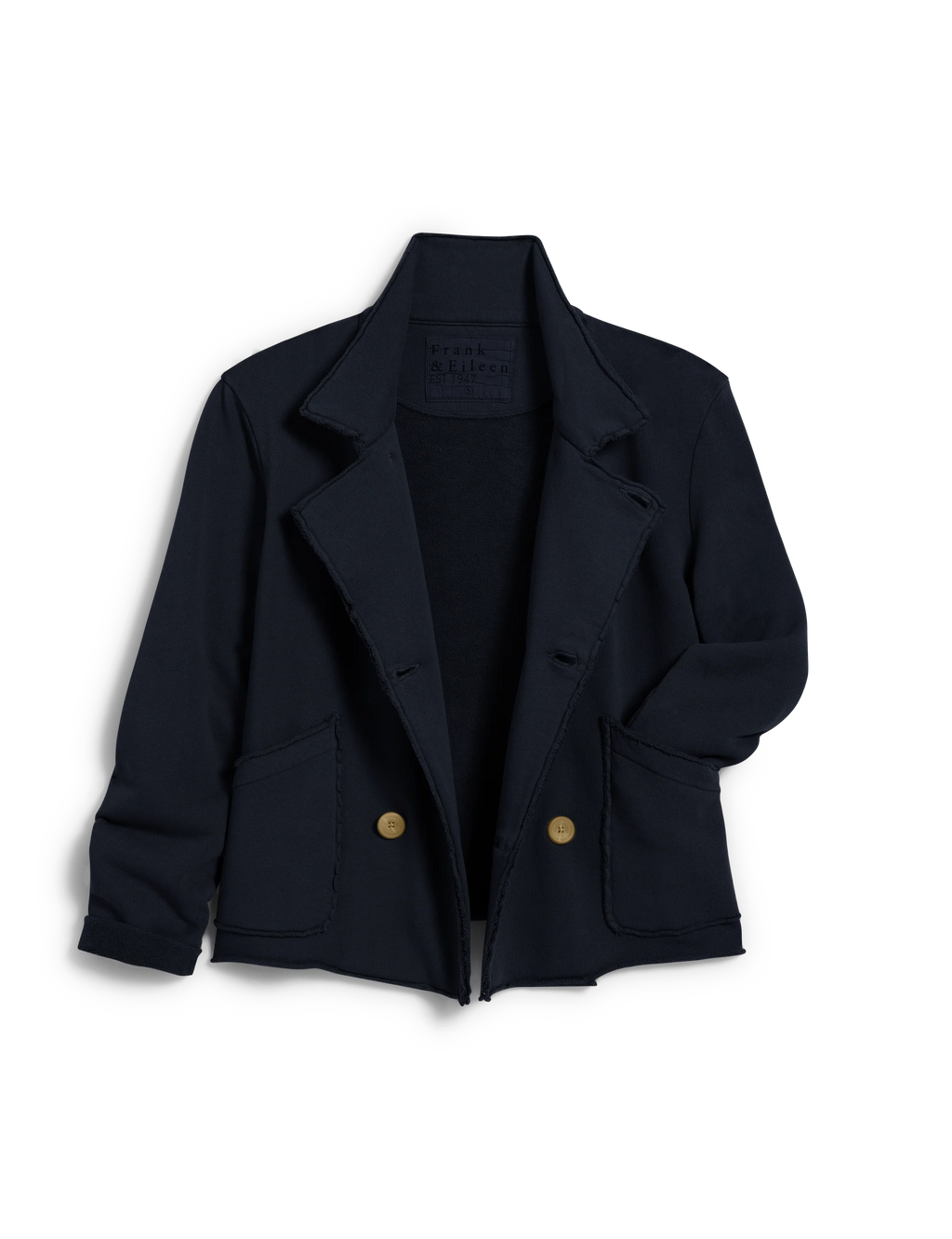 Frank & Eileen Mini Belfast Cropped Sweatshirt Peacoat