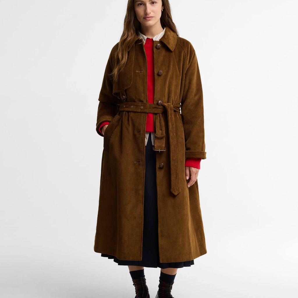 Barbour Antonella Cord Trench Coat