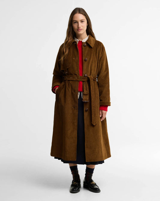 Barbour Antonella Cord Trench Coat