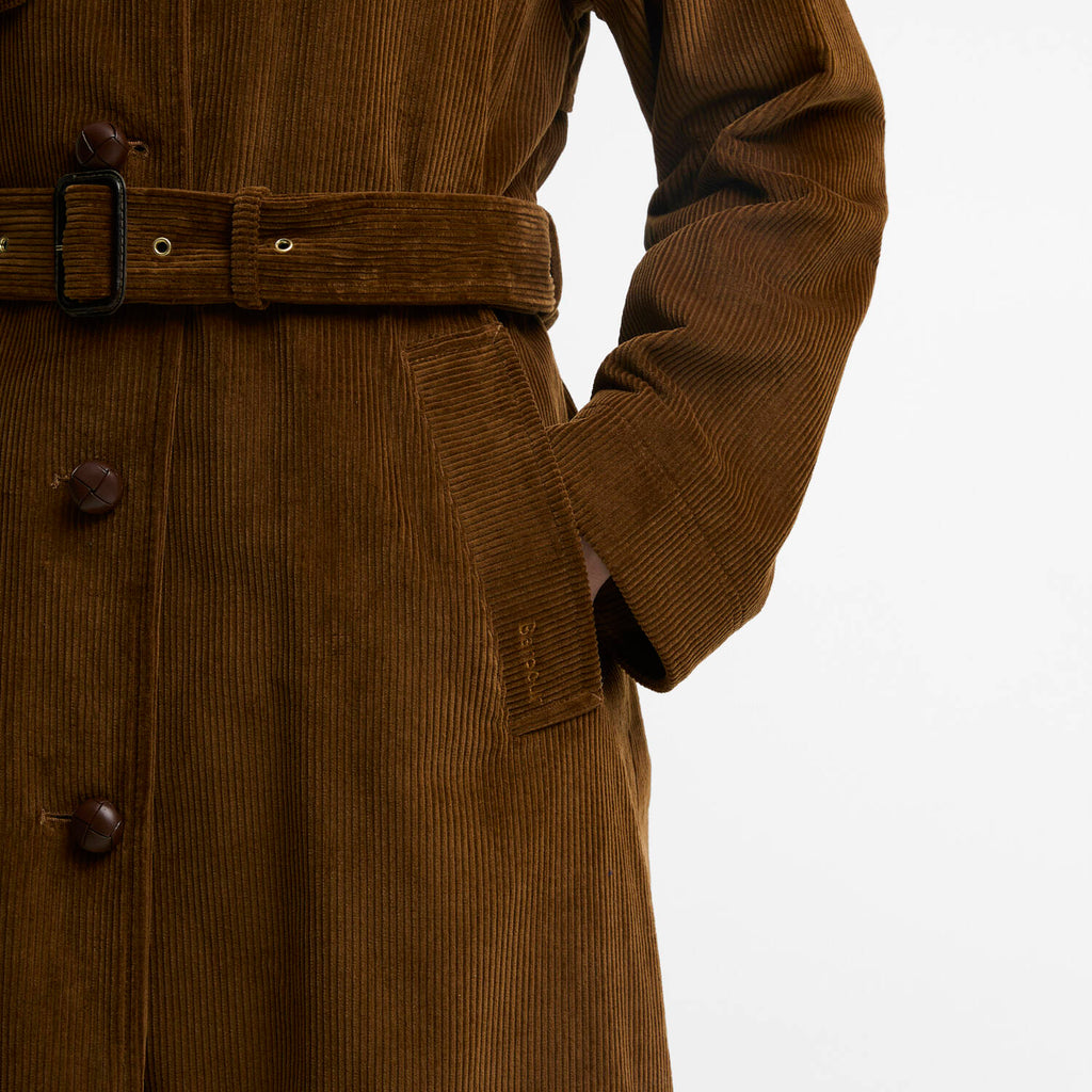 Barbour Antonella Cord Trench Coat
