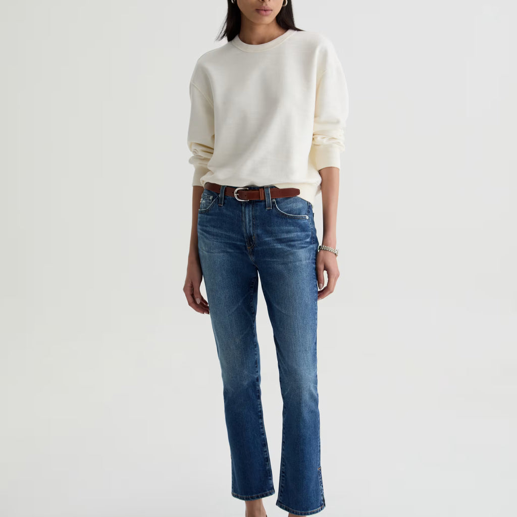 AG Mari Crop Mid-Rise Slim Straight Jean