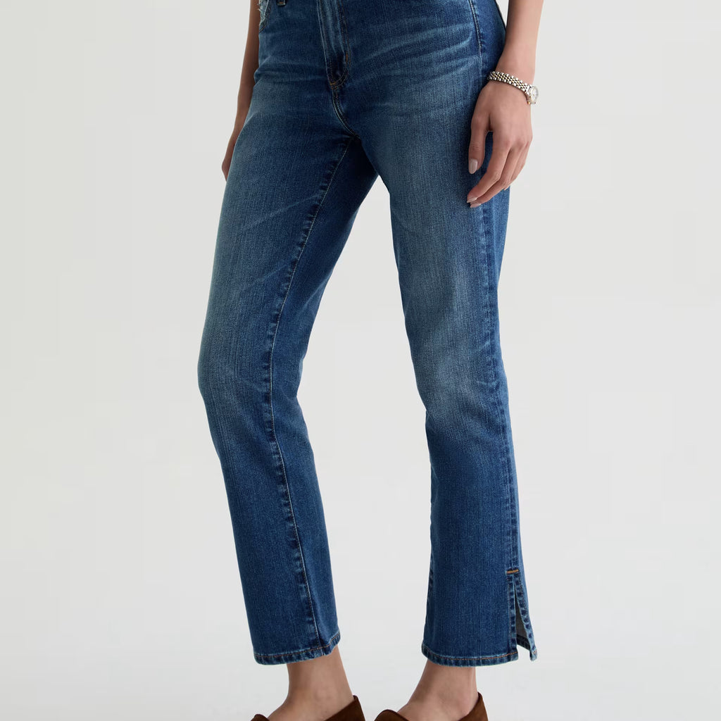 AG Mari Crop Mid-Rise Slim Straight Jean