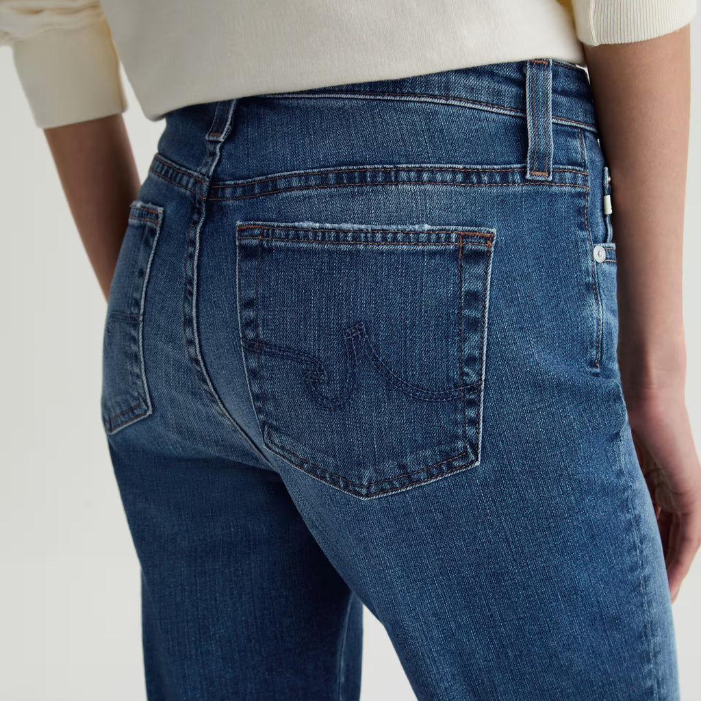 AG Mari Crop Mid-Rise Slim Straight Jean