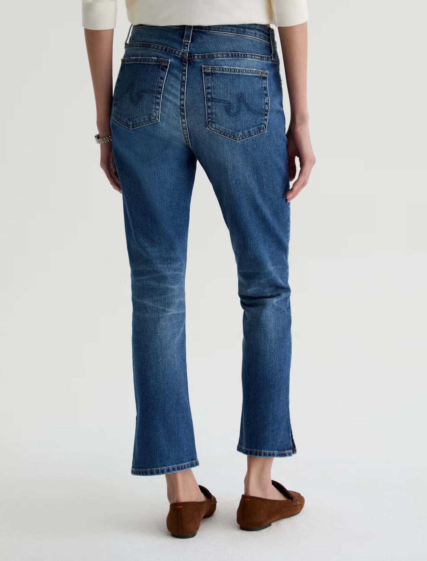 AG Mari Crop Mid-Rise Slim Straight Jean