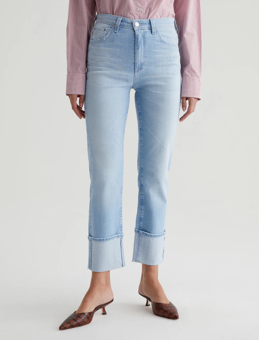 AG Saige Crop High-Rise Straight Jean