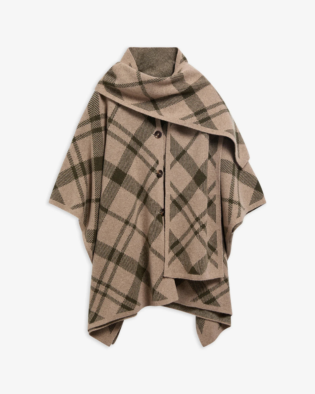 Barbour Vienna Tartan Wool-Blend Cape