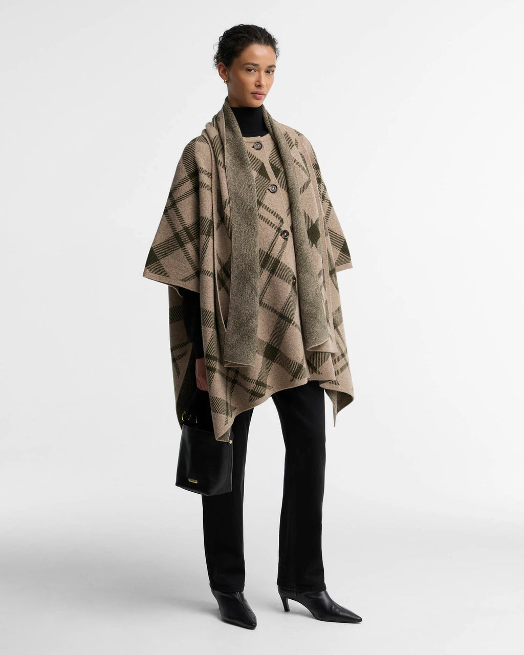 Barbour Vienna Tartan Wool-Blend Cape
