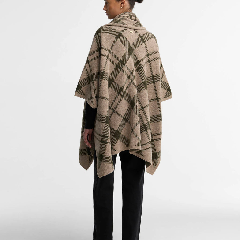 Barbour Vienna Tartan Wool-Blend Cape