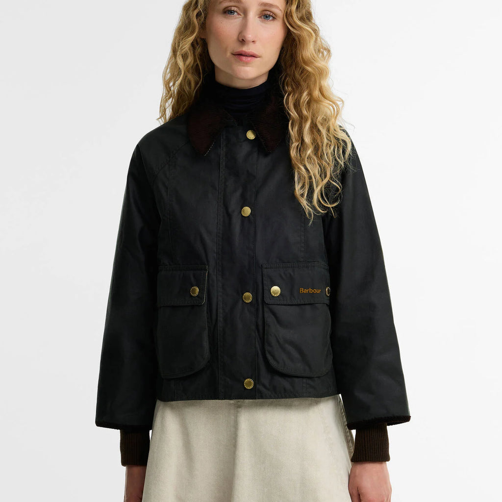 Barbour Cropped Beadnell Waxed Jacket