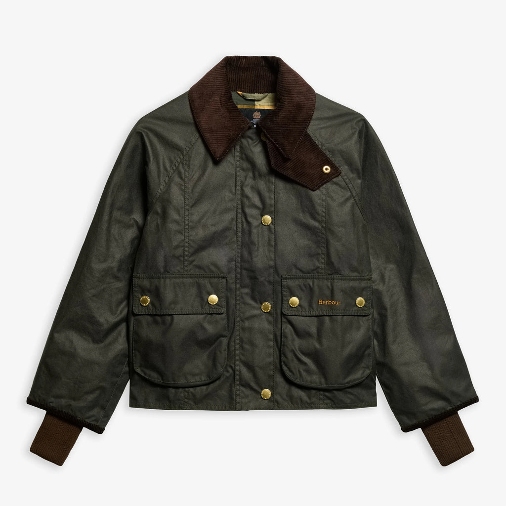 Barbour Cropped Beadnell Waxed Jacket