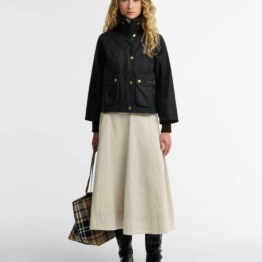 Barbour Cropped Beadnell Waxed Jacket