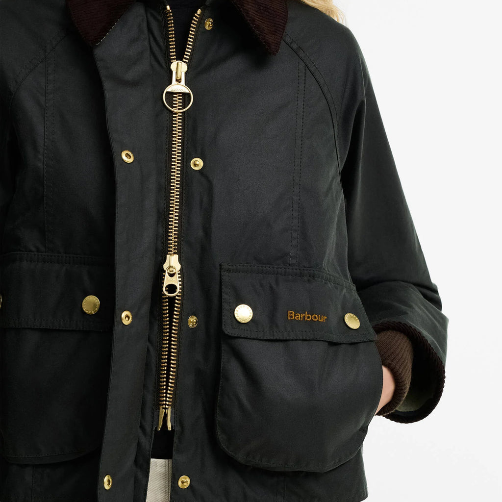 Barbour Cropped Beadnell Waxed Jacket