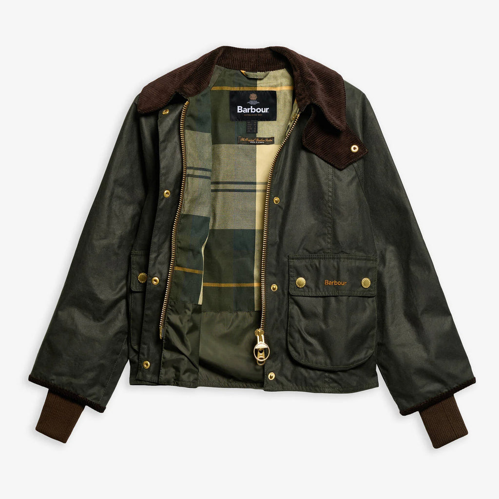 Barbour Cropped Beadnell Waxed Jacket