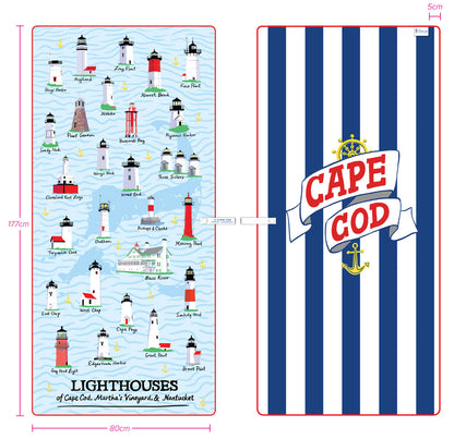 The Cape Cod Towel Company Lighthouse of Cape Cod Beach Towel