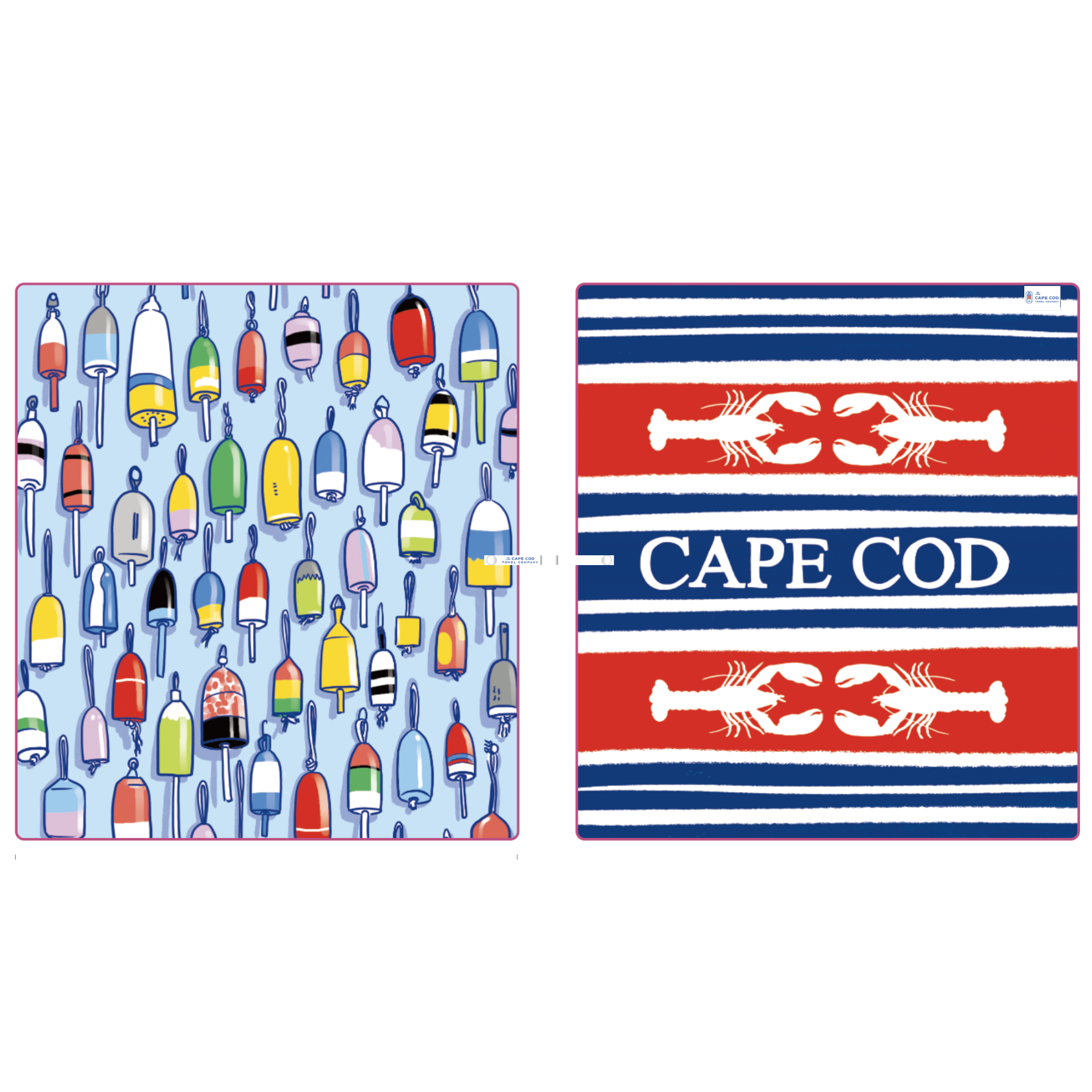 The Cape Cod Towel Company Lobster Fest Buoys Blanket