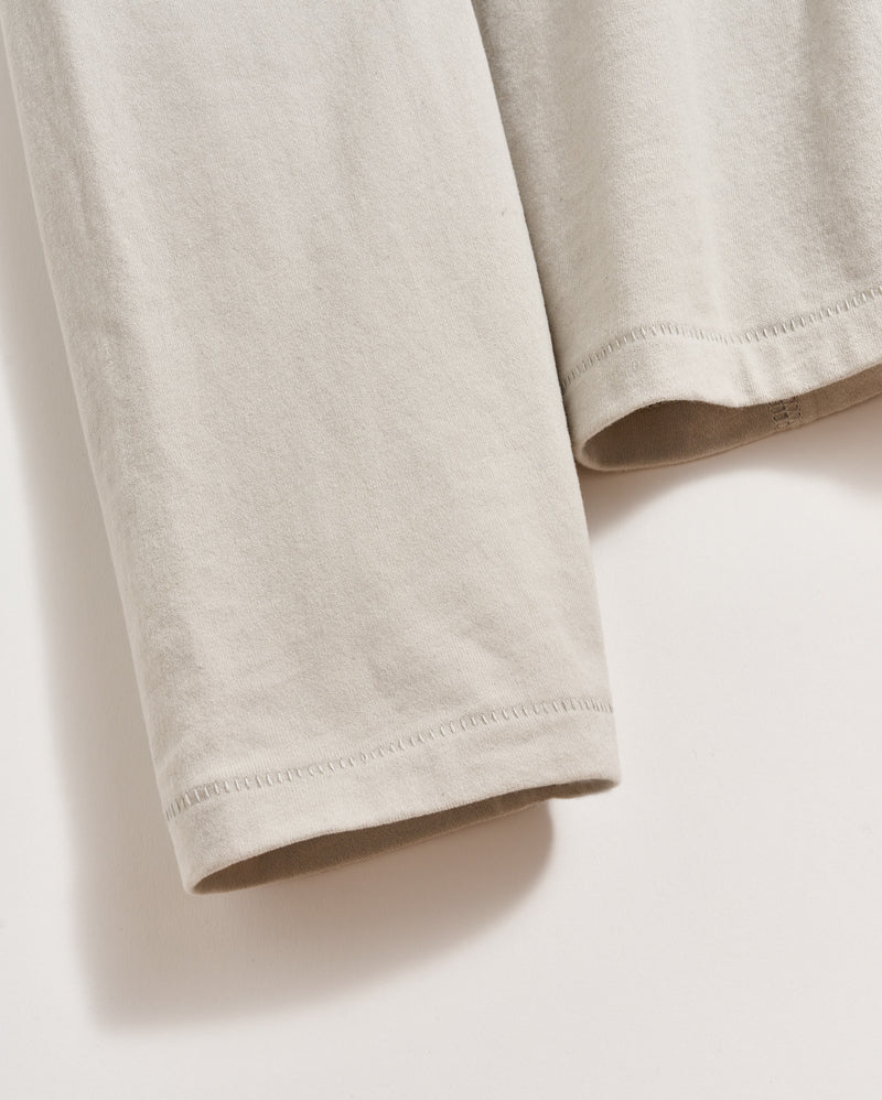 Billy Reid Long Sleeve Sueded Cotton Crew